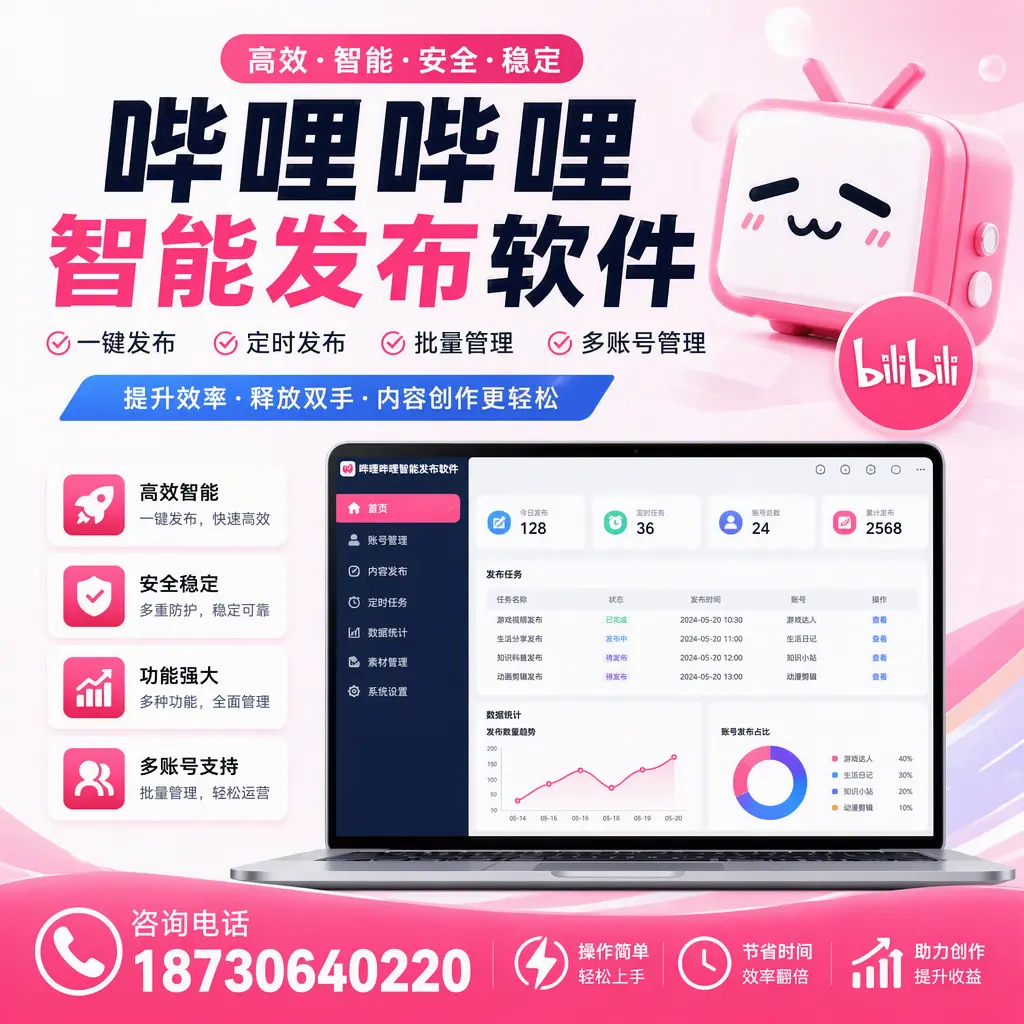 提升内容质量的秘诀:哔哩哔哩智能发布软件在 丽水 的应用